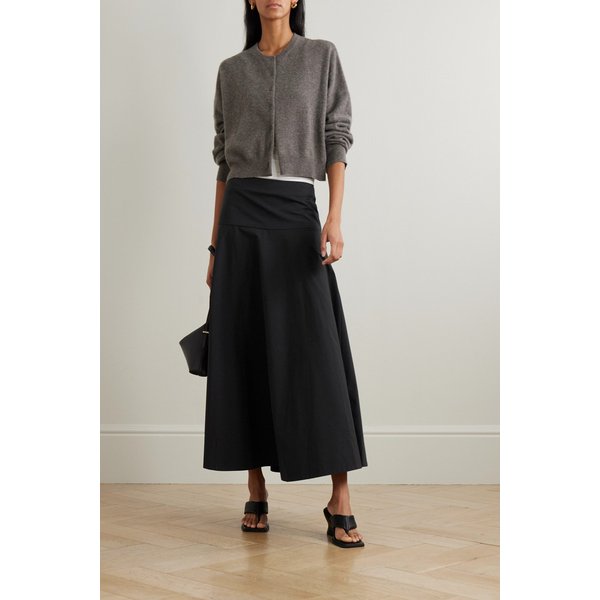 세인트 아그니 코튼 블렌드 패널 맥시 스커트 46376663162975695
