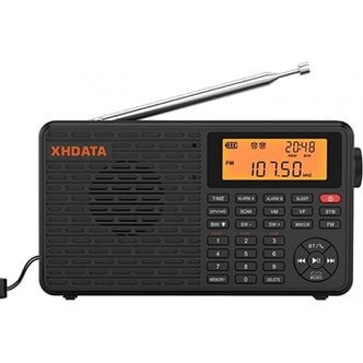  XHDATA D109 Bluetooth AM FM SW LW FM BCL DSP TF MP3 휴대용 소형 라디오 단파 라디오 와이드