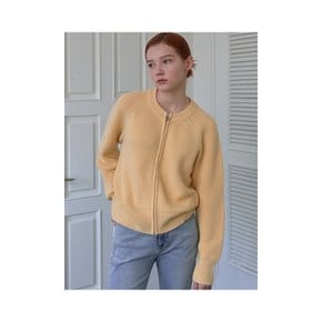 Lossy Hachi 2Way Zip-Up Knit Yellow