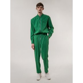 Zip-Front Tencel Jumpsuit[Green(MAN)]_UTP-SJ04