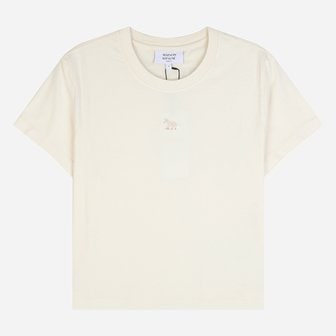메종키츠네 [시흥점] 6S MW00105KJ7026 0063 베이비 폭스 크롭 반팔 티셔츠 베이지