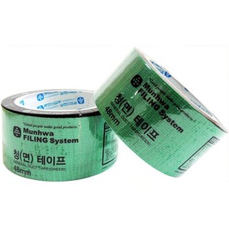 오피스존 문화 청테이프 면테이프 48mm A441-1 녹색