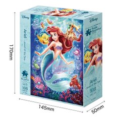 에포크사 108피스 지그소 퍼즐 디즈니 Ariel(아리엘) -Jewel of the Sea- (18.2×25.7cm) 72-403