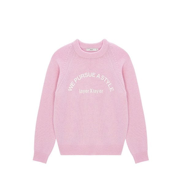 Layer Printing Knit_Pink