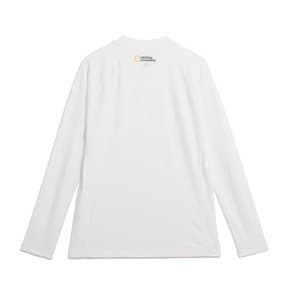 N242MRG610 남성 래글런 소매 긴팔 래쉬가드 WHITE