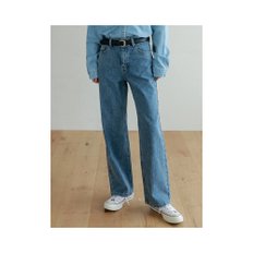 Lossy semi-wide denim pants_lightblue