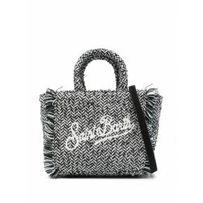 여성 ToteBags 미니 Vanity 클래식 토트 백 VAMI005 01464G 헤링본 0010 EMB /9