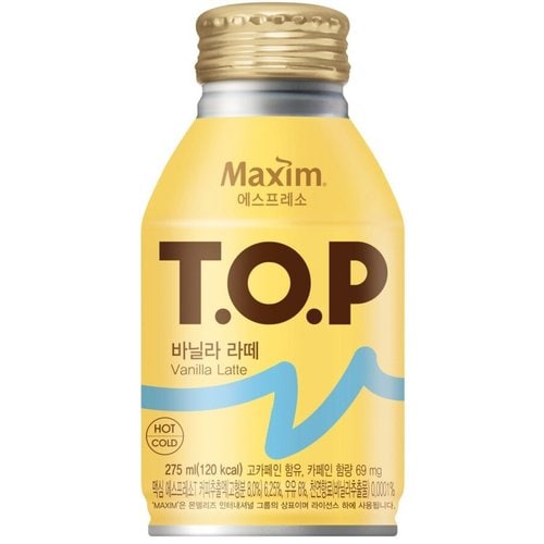 맥심 TOP 바닐라라떼 275ML