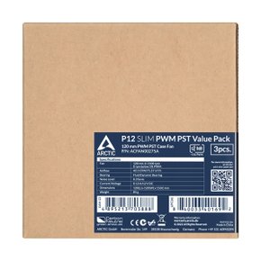 ARCTIC P12 SLIM PWM PST VALUE PACK 서린