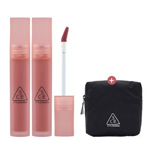 3CE BLUR WATER TINT 블러 워터 틴트 2개 [증정]큐브파우치 미니 Black