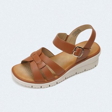베어파우 LAVINA 여름 키높이 포인트 쿠션 샌들 탄 K2976042RB-W