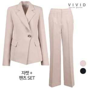 VIVID SET 여성 언발란스 봄가을 정장자켓+팬츠 세트