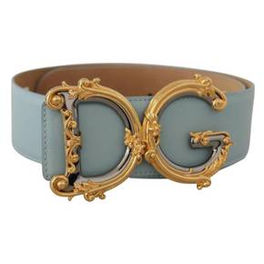 4841692 Dolce  Gabbana Elegant Leather Belt with Logo Womens Buckle