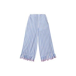 키즈 루키니 LOUKINI 러플 팬츠 블루 씨사이드 스트라이프 26S_P0146 LOUKINI BLUE