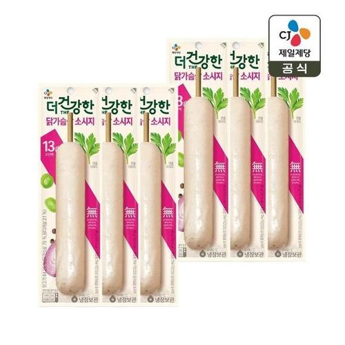 더건강한 닭가슴살 소시지 꼬치 80g x6개(1)