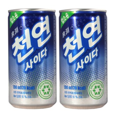  .천연사이다 190ml x 30캔 / 탄산음료 캔사이다