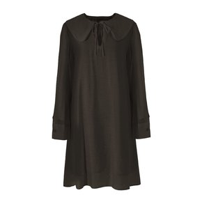 Classic collar dress / Brown