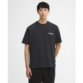 26SS 남성 블랙 Crossby Archive Logo OS 티셔츠 URTS6E007BK