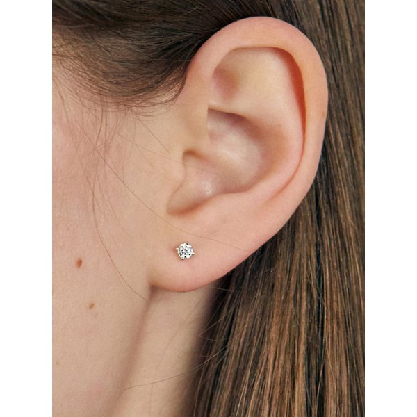 [모이사나이트][S925] Lumiel Moissanite 0.1CT Earrings.EA1755