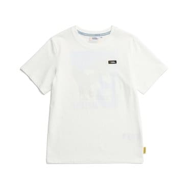 내셔널지오그래픽키즈 내셔널지오그래픽 키즈 K232UTS990 애니멀 이니셜 백아트웍 H/TEE WHITE