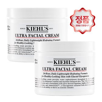 키엘 정식수입 정품 키엘 울트라 훼이셜 크림 125ml + 125ml