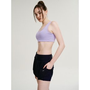 에어쿨링 여성 스포츠 반바지 퍼포먼스 2in1 레깅스 쇼츠 블랙