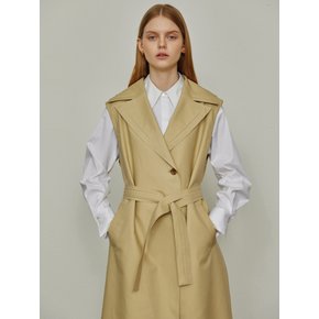 COTTON LINING TRENCH VEST