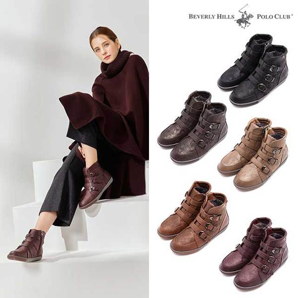 [클리어런스 시즌 초특가] 너무 따뜻하고 편안한 캐주얼 밴드 앵클 퍼부츠/퍼스니커즈