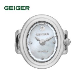 가이거(GEIGER) 여성 다이아 자개 반지시계 GE1254WT