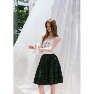 에고이스트 [BLUE LABEL] 레이스 패치 하프 스커트(ER2OSK10,ER3OSK41)