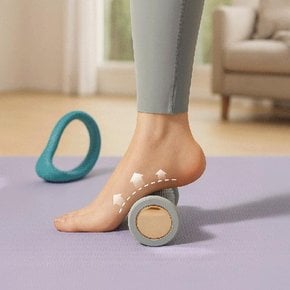 단단한 강도의 소재가 발의 하중을 견디며 오래 사용해도 처음 같은 마사지