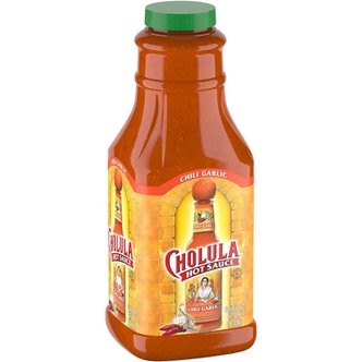  촐룰라 칠리 갈릭 핫 소스 64 fl oz Cholula Chili Garlic Hot Sauce