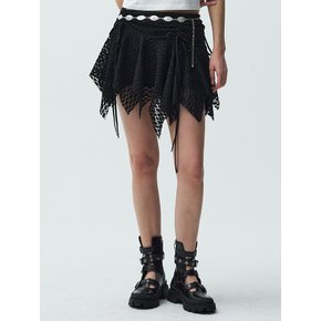 lace skirt (black)