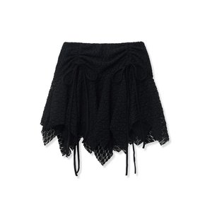 lace skirt (black)