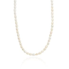 Special A Fresh-water-pearl Silver Necklace In489 [Silver]