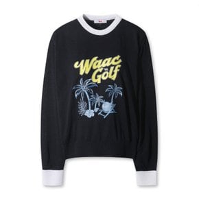 골프 (WWWAM26902NYX)[Exclusive] 여성 Palm Tree Crewneck 스웨터