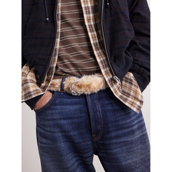 포투포 후르센부쉬 3.5cm 시어링 벨트 46376663162945233