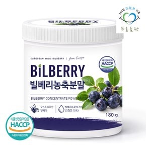 빌베리 농축 분말 가루 HACCP 180g 1통 빌베리분말 bilberry extract 과일가루 베이킹 파우더