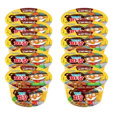  팔도 뽀로로짜장컵 77g 라면한그릇 간식 용기면 한박스 10개