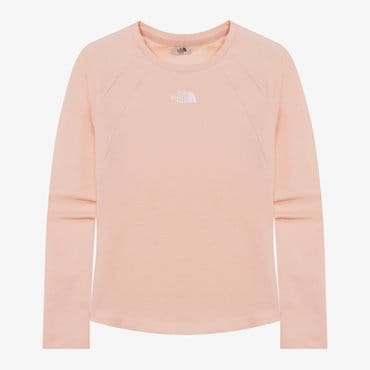 노스페이스 [노스페이스 공식] NT7TR30M 화이트라벨 여성 델피 긴팔 라운드티_SOFT PINK