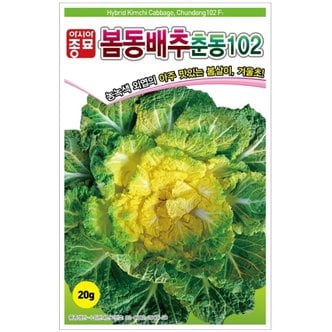 아시아종묘 월동배추씨앗종자 춘동102(20g)