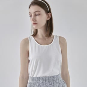 나인 MINIMAL SLIM SLEEVELESS TEE_S T6666