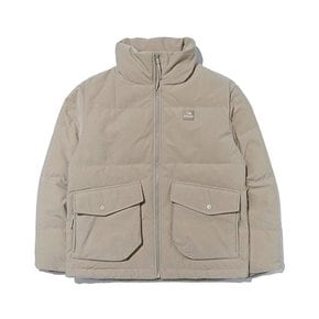 패딩 JQS DUW22565E2 CORDUROY BASIC 코듀로이 베이직 남여공용 다운 자켓 Beige