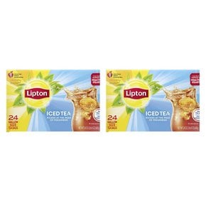 [해외직구]립톤 갤런 아이스티 티백 언스위트 28.8g 24입 2팩/ Lipton Iced Tea Bags 24oz