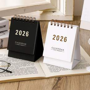 휴대 가능한 2026 미니달력 탁상캘린더 깔끔한 디자인