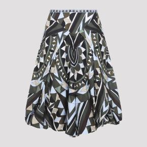 푸치 6HRT066H771 040 KHAKI BLUE Pucci Silk Pants