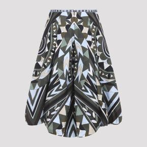 푸치 6HRT066H771 040 KHAKI BLUE Pucci Silk Pants