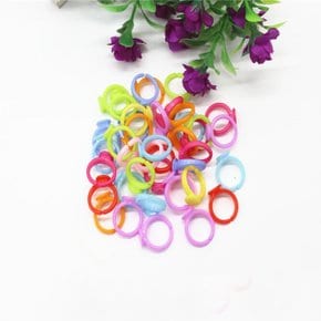 반지대 플라스틱 랜덤 믹스 DIY 재료 만들기 부속 칼라 링 만들기 DIY 반지 플라스틱 대