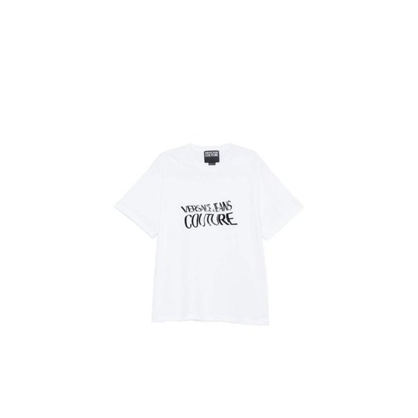 26SS 베르사체 반팔 티셔츠 80GAHE04 CJ00E 003 WHITE DOM