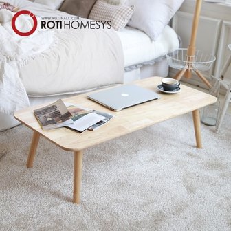ROTI 로티홈시스 접이식 원목 와이드 거실 테이블 1100